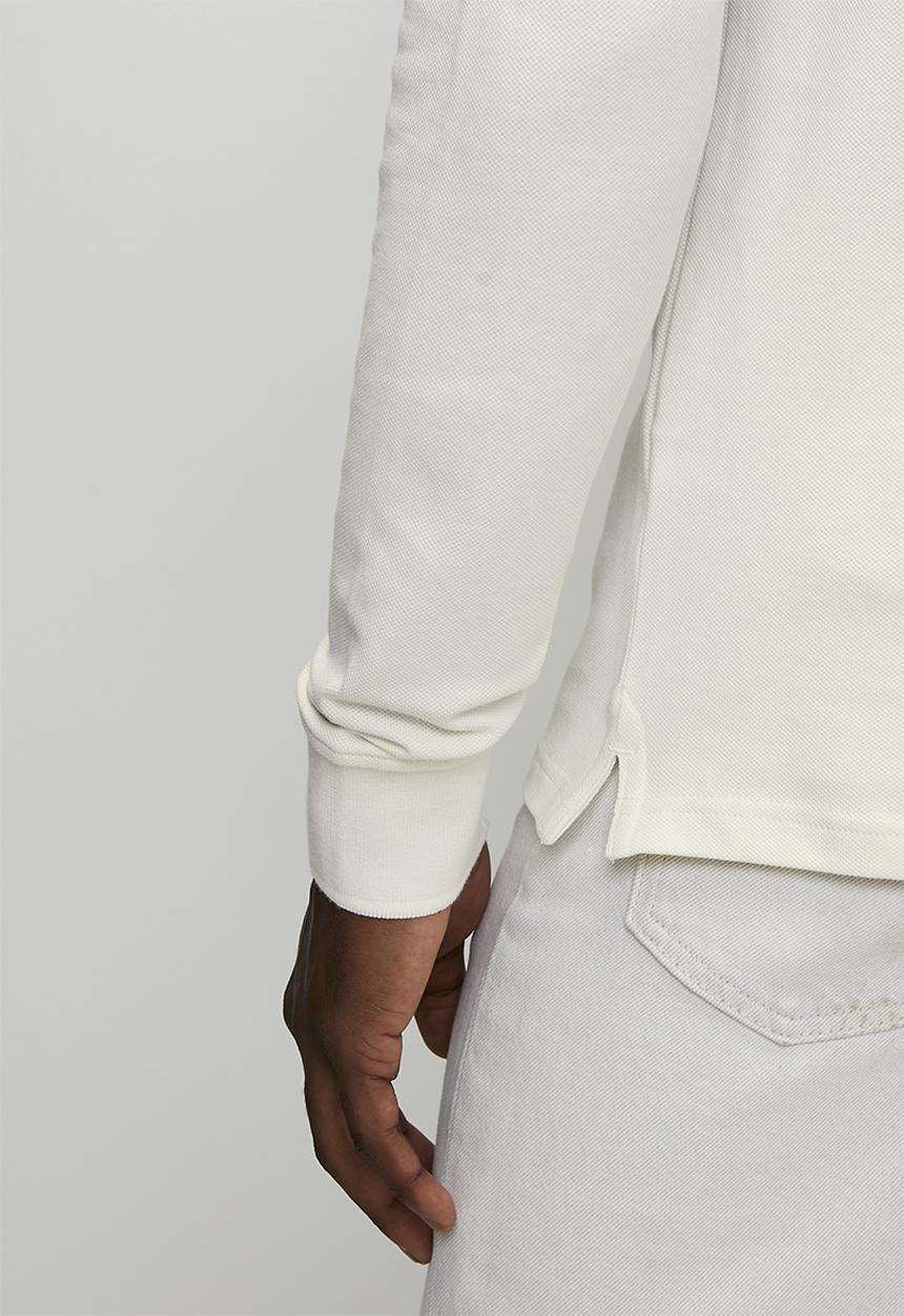 POLO - Ls Carter Essential Pique Ls Golfer - White