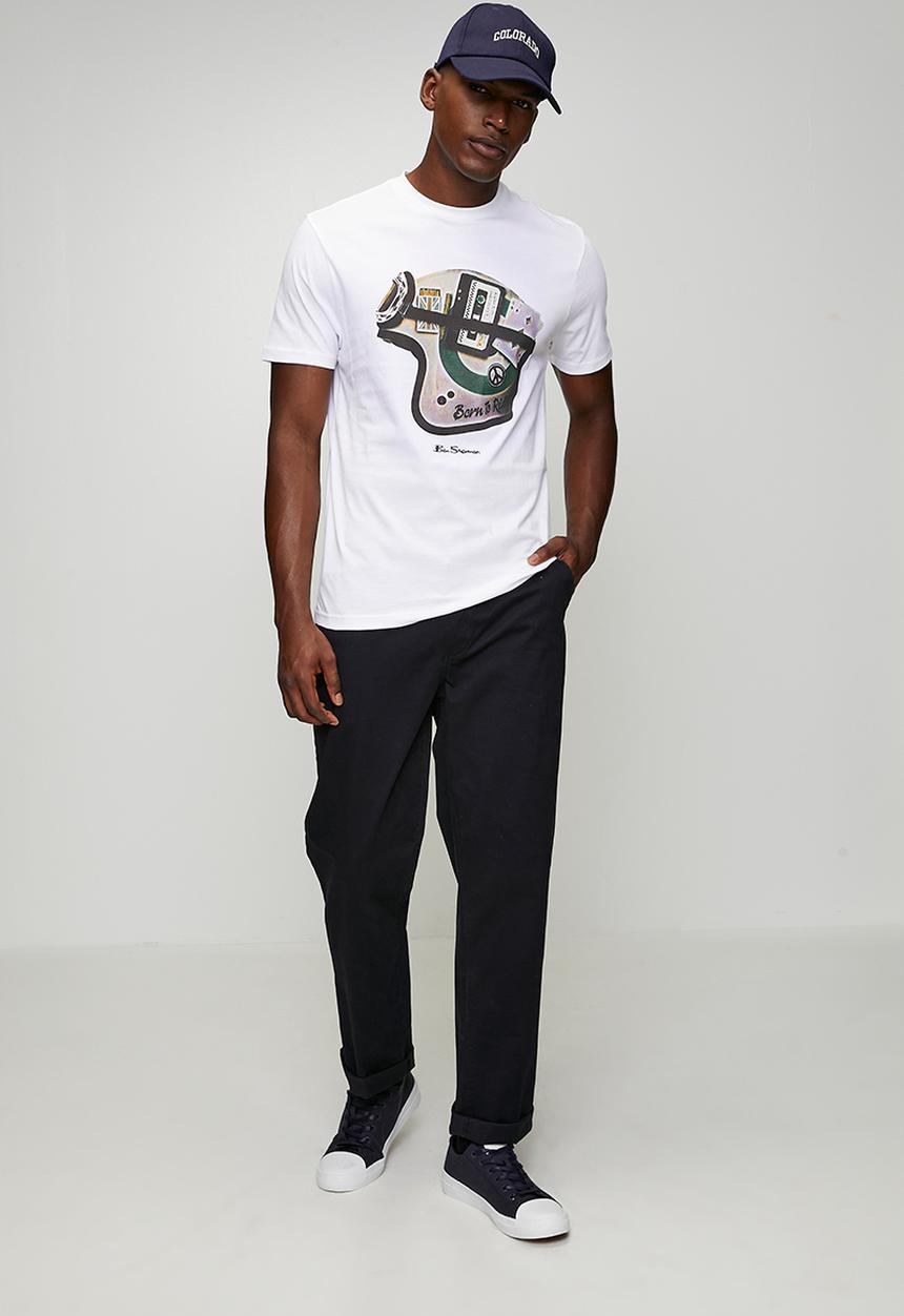 Ben Sherman - Born to Ride T-shirt - White