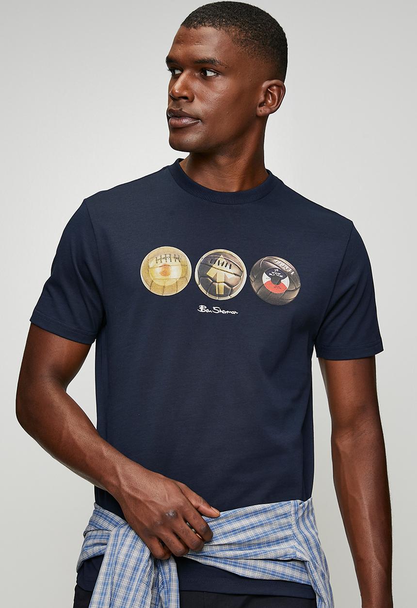 Ben Sherman - 3 Ball 260g T-shirt - Navy
