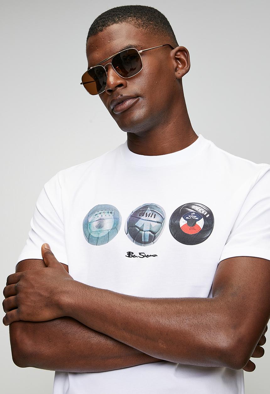 Ben Sherman - 3 Ball 260g T-shirt - White