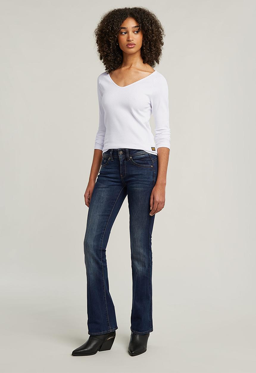 G-STAR - Midge Bootcut Wmn - Dk aged