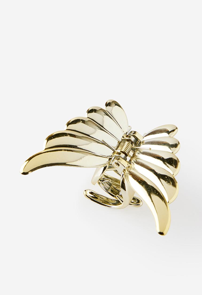 Rubi - Lily angel wings hair claw - gold