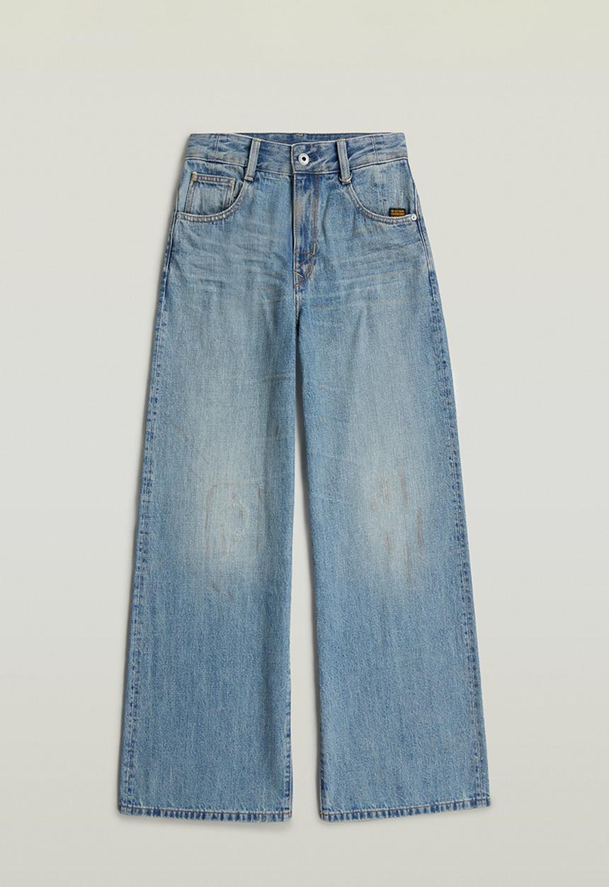 G-STAR - Skater High Loose Wmn - Vintage patina blue restored