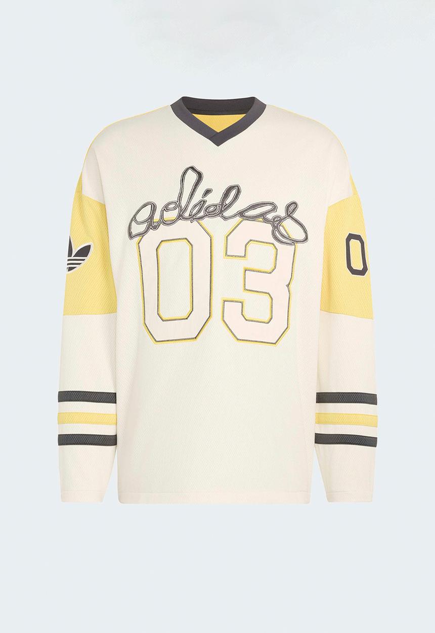 adidas Originals - Originals Hockey LS Jersey - Eqt Yellow