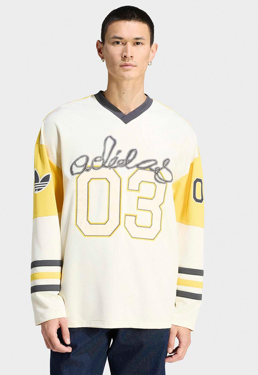 adidas Originals - Originals Hockey LS Jersey - Eqt Yellow