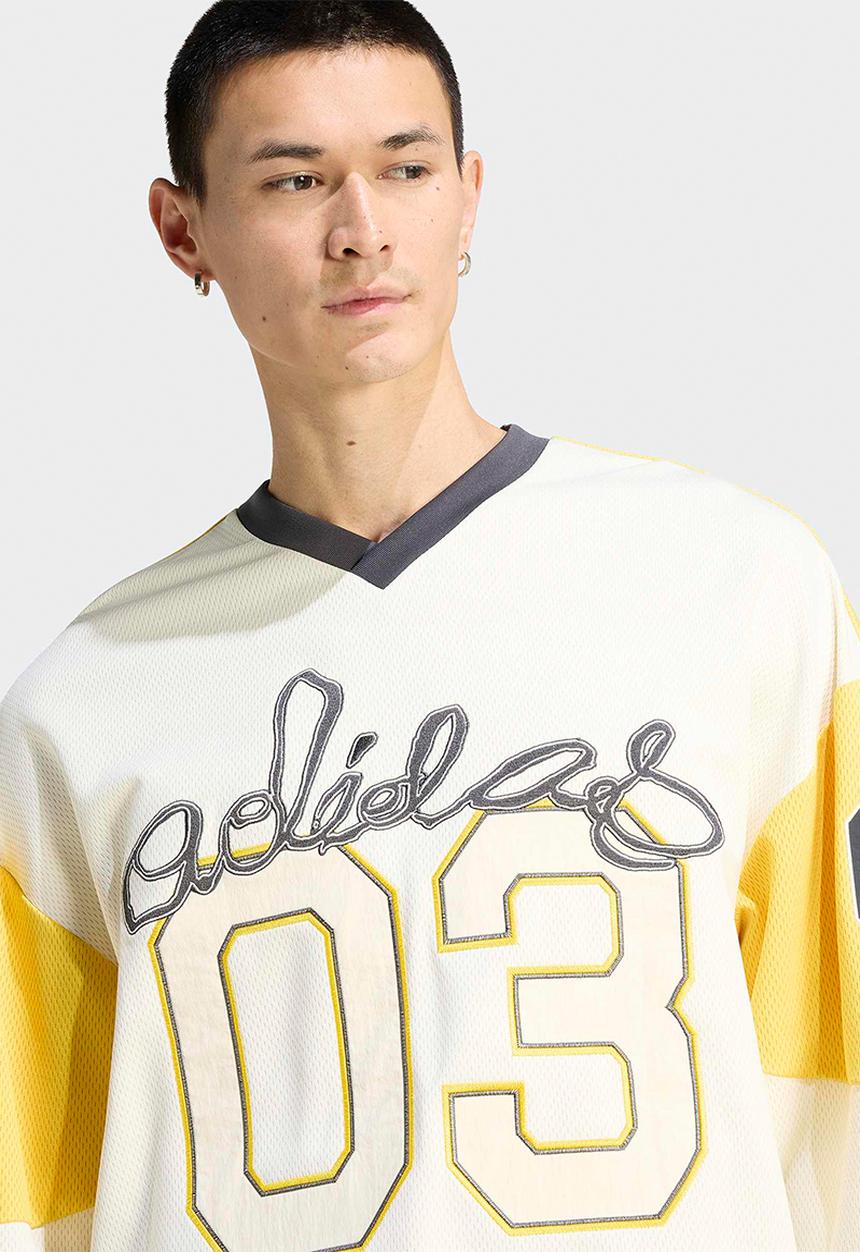 adidas Originals - Originals Hockey LS Jersey - Eqt Yellow