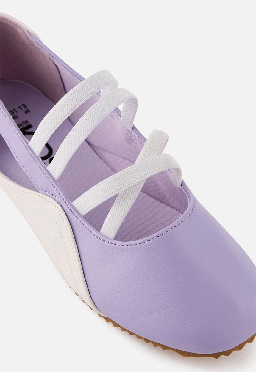 Cotton On - Spencer Sporty Flats -  Vintage Lilac/White