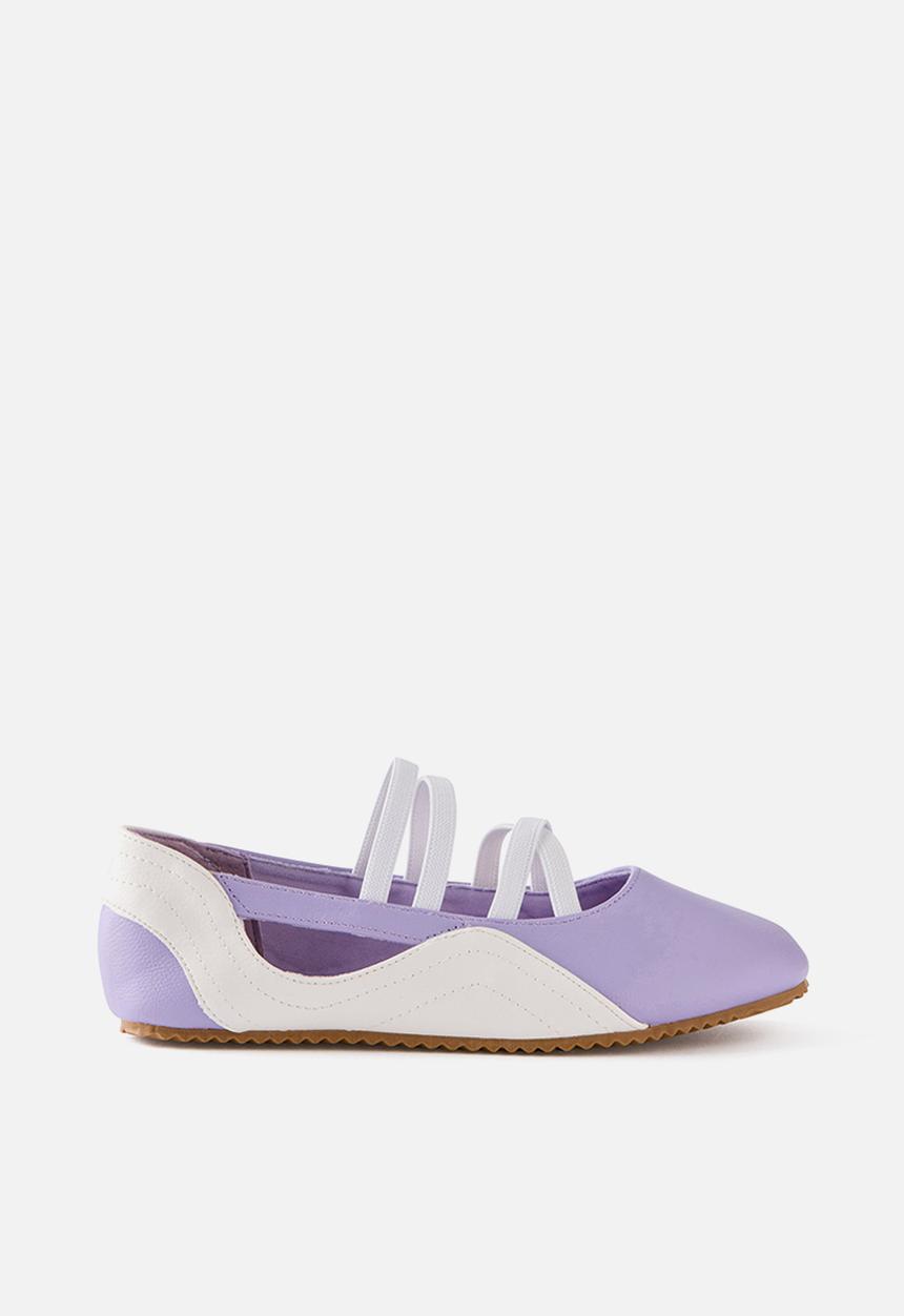 Cotton On - Spencer Sporty Flats -  Vintage Lilac/White