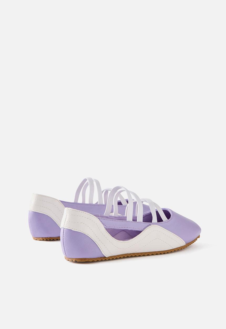 Cotton On - Spencer Sporty Flats -  Vintage Lilac/White