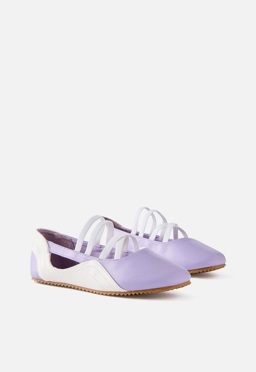 Cotton On - Spencer Sporty Flats -  Vintage Lilac/White