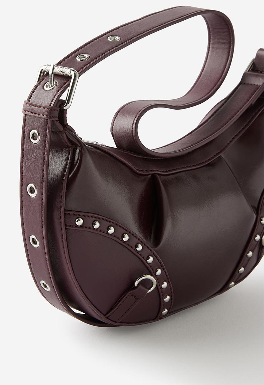 Rubi - Noa studded crossbody bag - blackberry belle