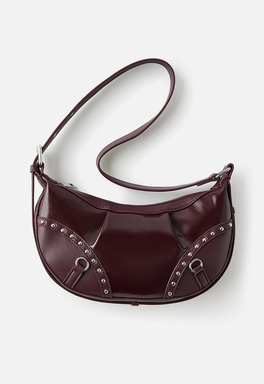 Rubi - Noa studded crossbody bag - blackberry belle