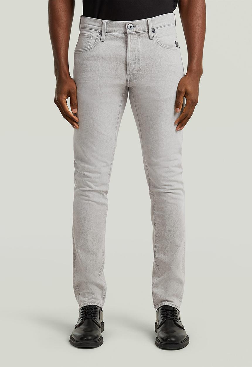 G-STAR - 3301 Slim - Beached Faded Dolomite Grey
