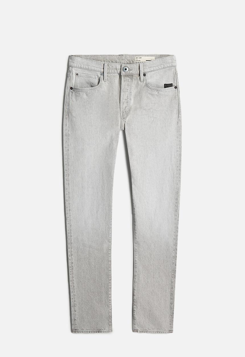 G-STAR - 3301 Slim - Beached Faded Dolomite Grey