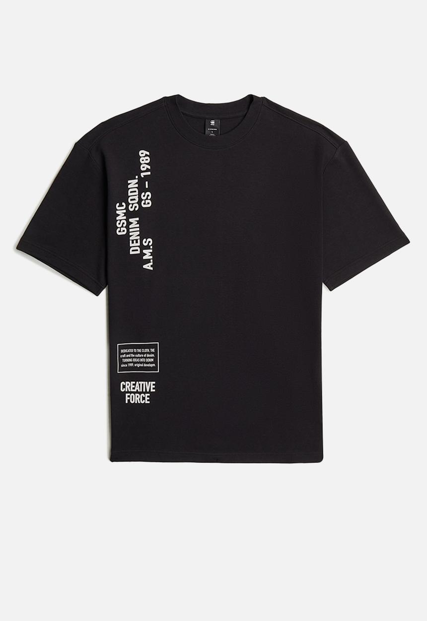G-STAR - Stencil Gr Relaxed R T - Dk Black
