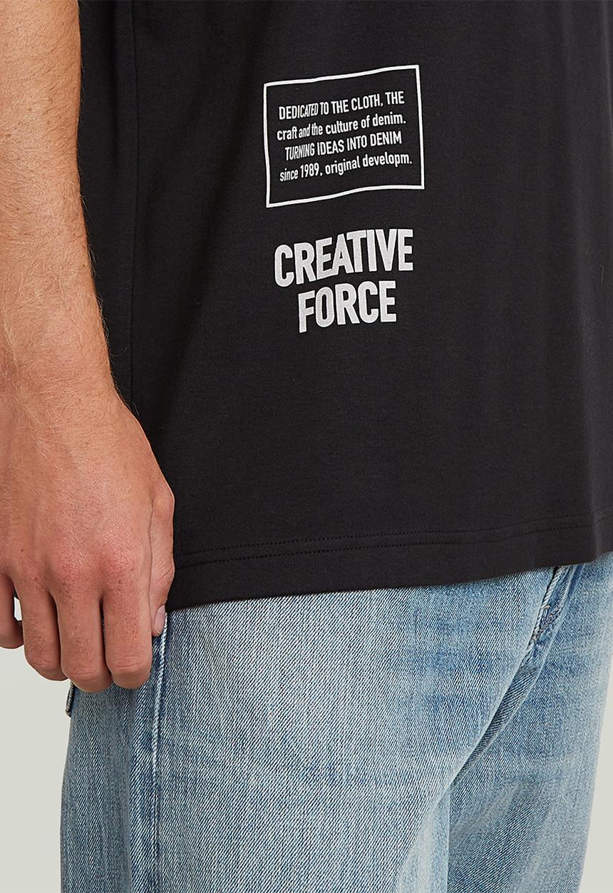 G-STAR - Stencil Gr Relaxed R T - Dk Black