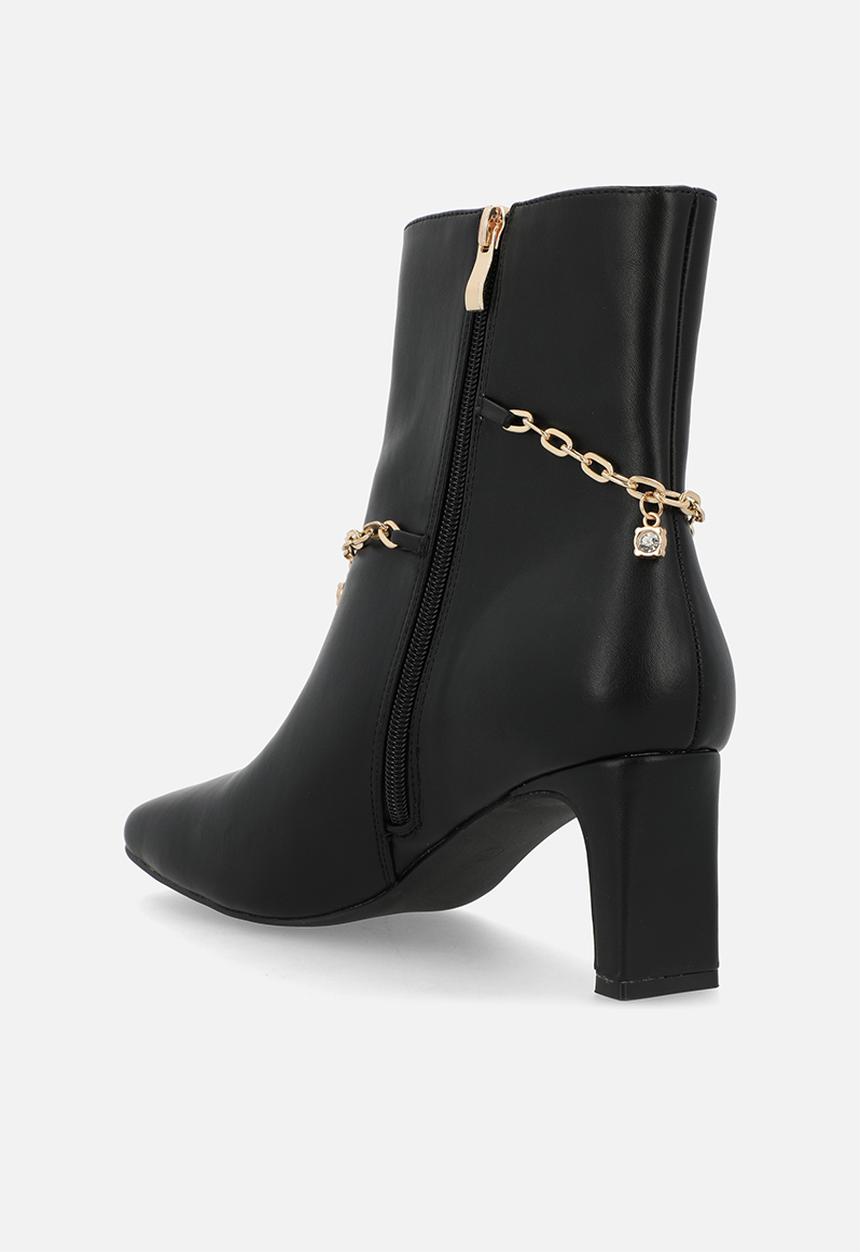 SISSY BOY - Loana ankle boot with removable chain - black