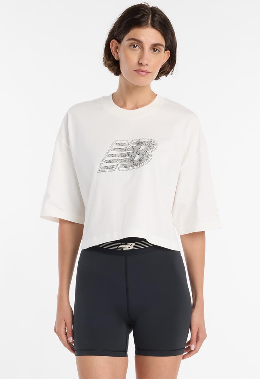 New Balance  - NB Athletics Lace NB Tee - Sea Salt