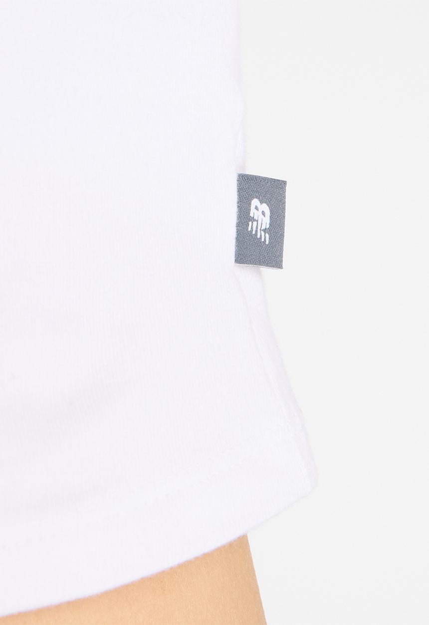 New Balance  - New Balance Linear Heritage Ringer Tee - White