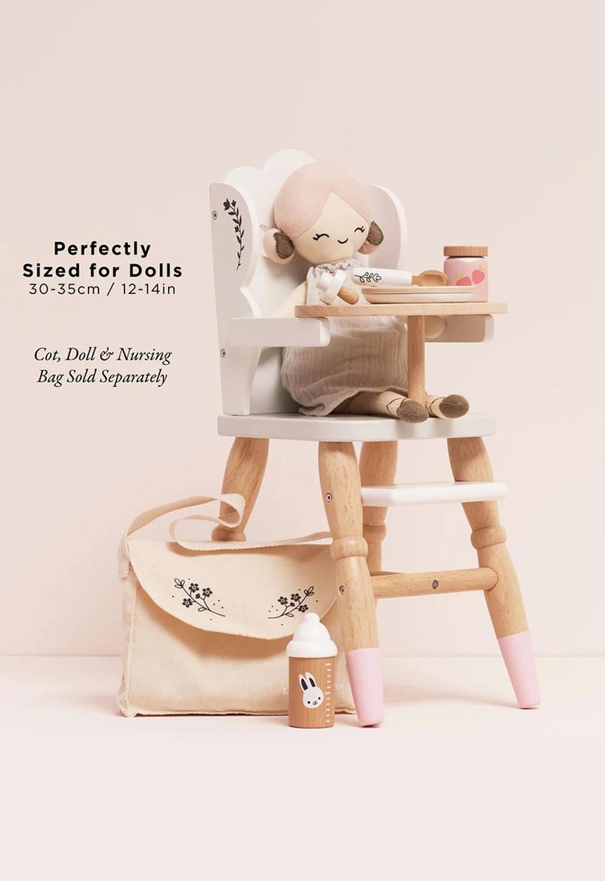 Le Toy Van - Dolls Wooden High Chair - beige