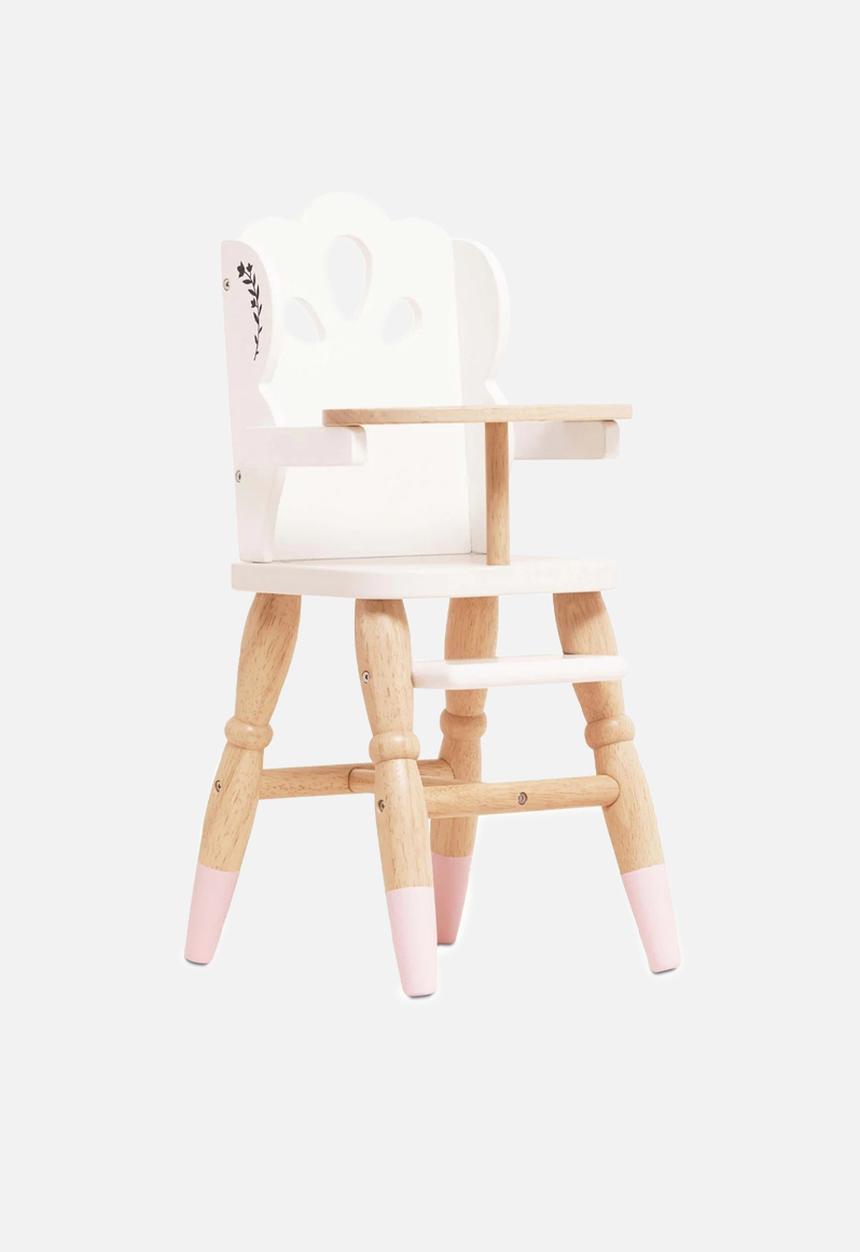Le Toy Van - Dolls Wooden High Chair - beige