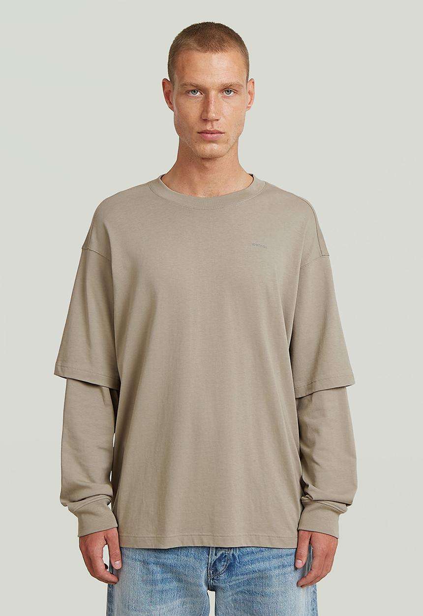 G-STAR - Double Sleeve Loose R T - Elephant Skin