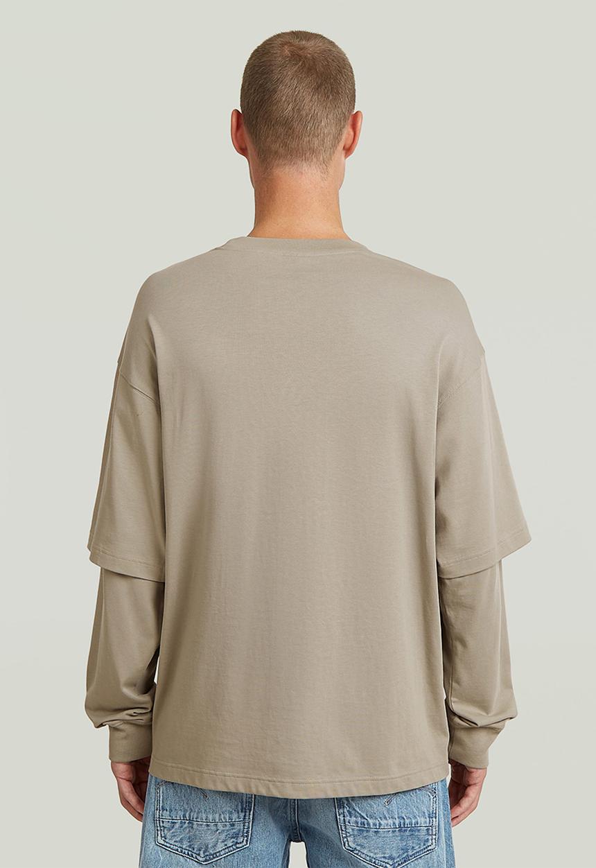 G-STAR - Double Sleeve Loose R T - Elephant Skin