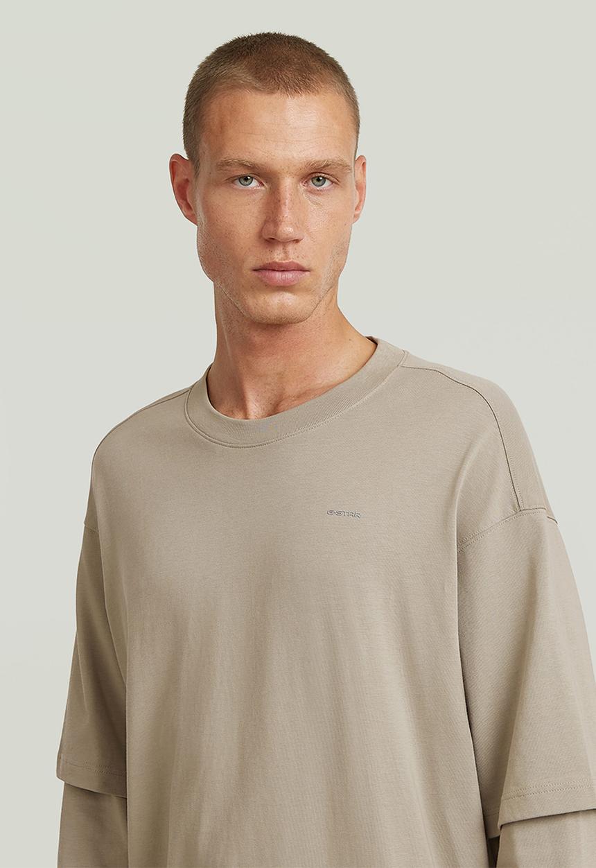 G-STAR - Double Sleeve Loose R T - Elephant Skin