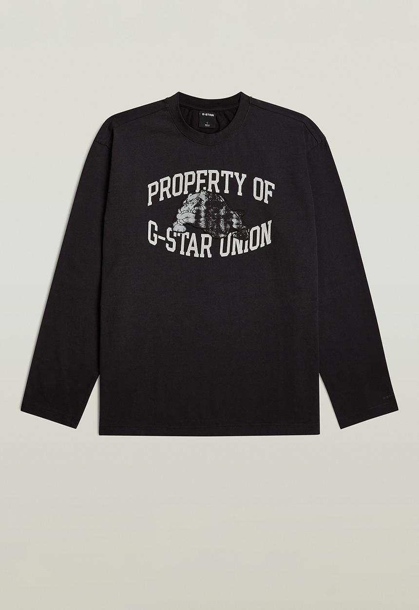 G-STAR - Sunfaded Gr Relaxed R T L\S - Dk Black