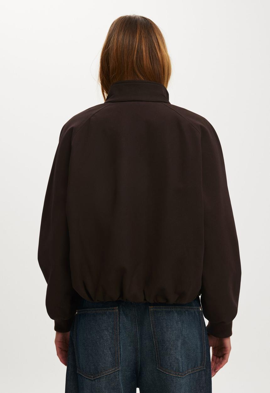 Cotton On - Clover funnel neck bomber - american oak