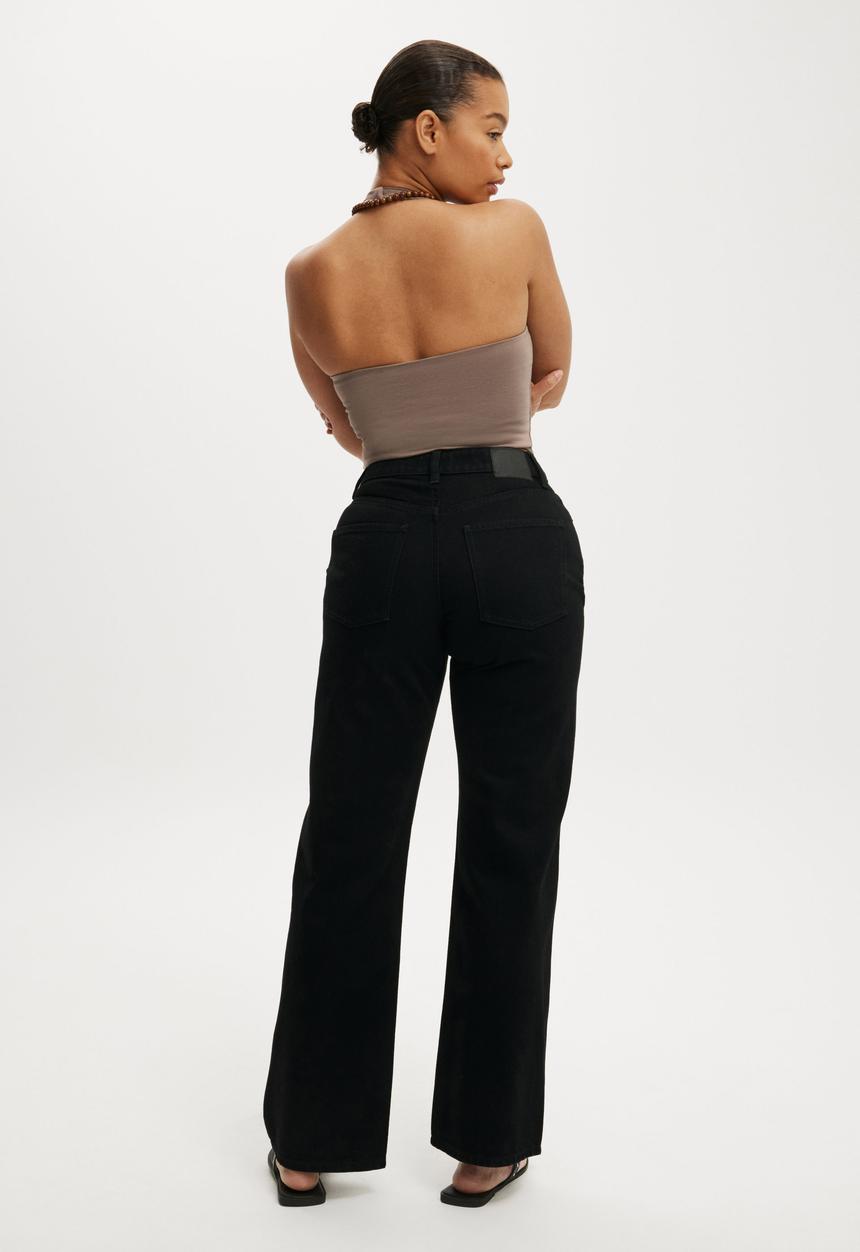 Cotton On - Curvy 91 straight jean - aquarius black