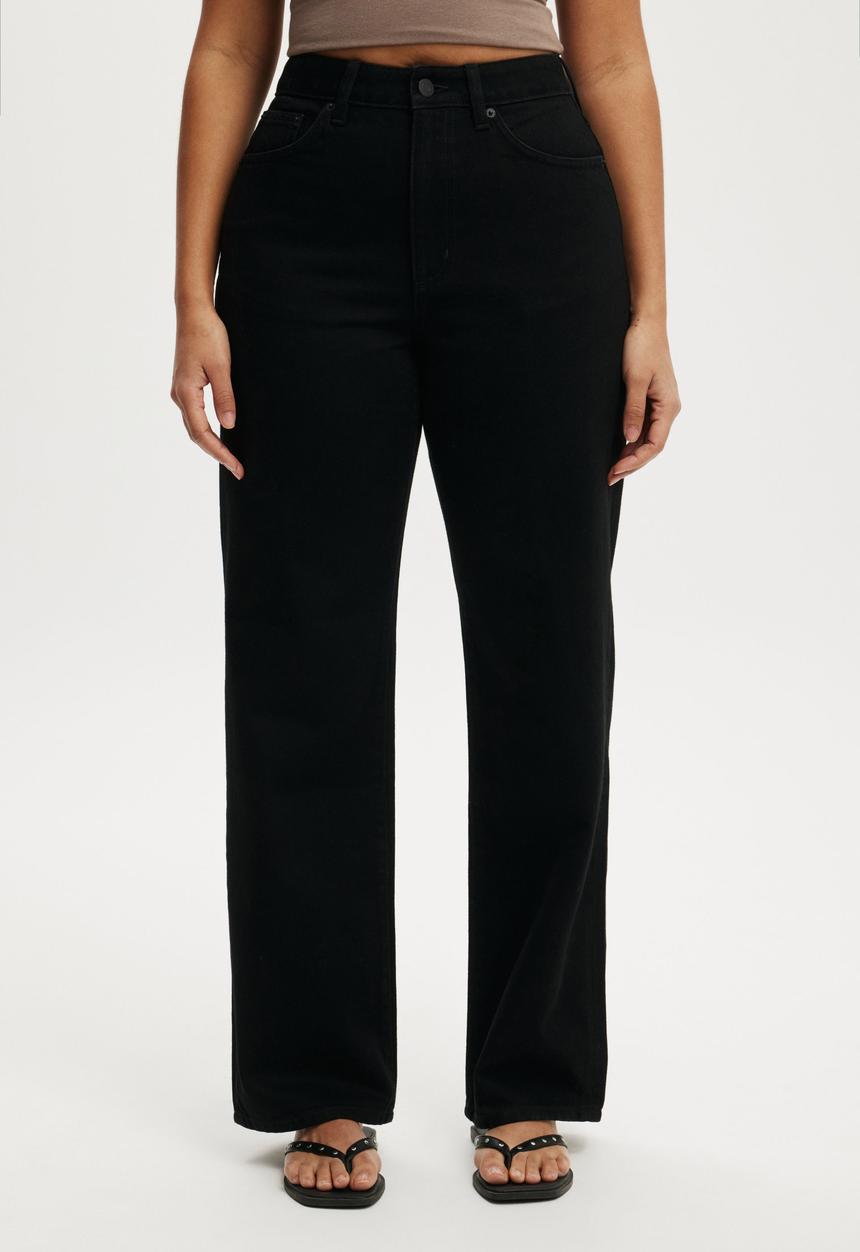 Cotton On - Curvy 91 straight jean - aquarius black