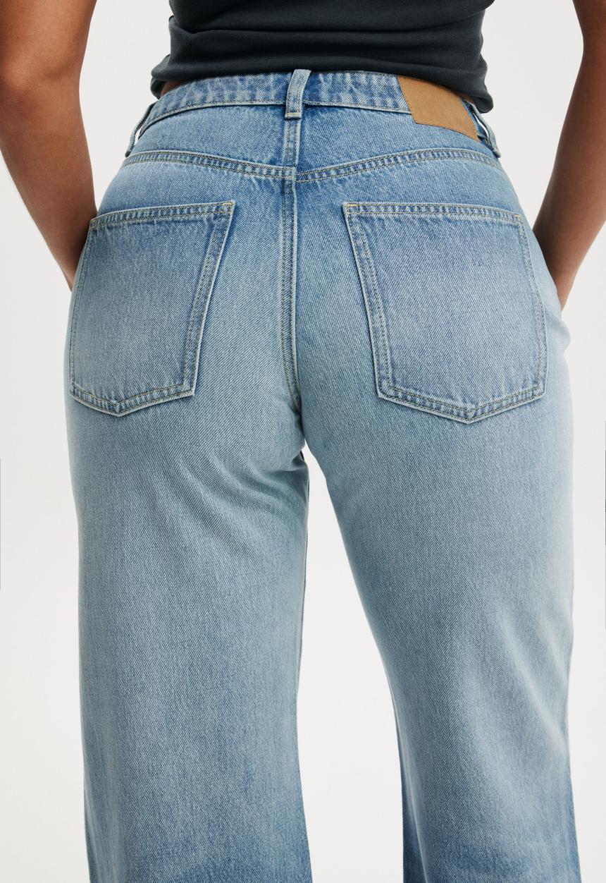 Cotton On - Curvy 91 straight jean - fairlight blue