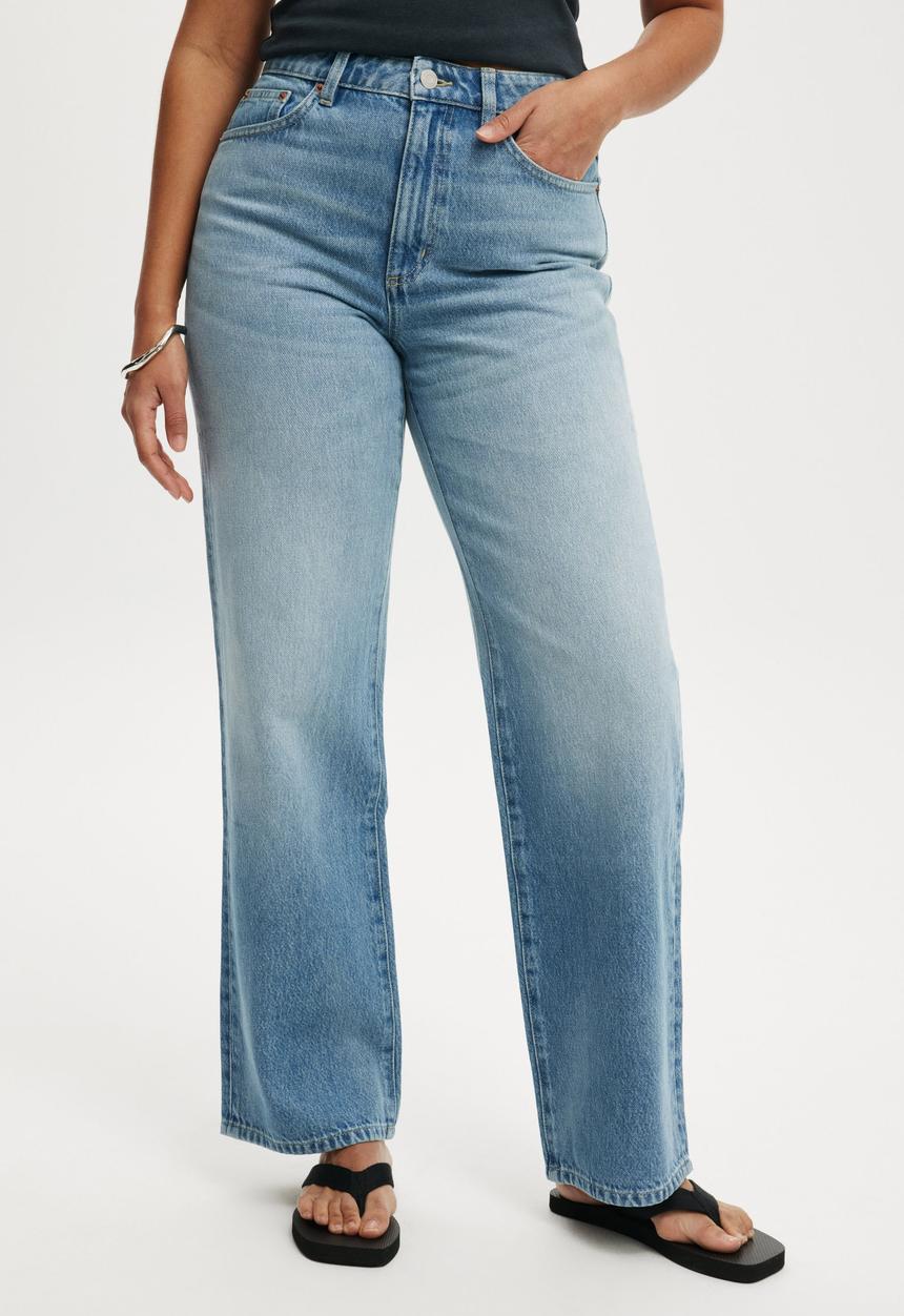 Cotton On - Curvy 91 straight jean - fairlight blue