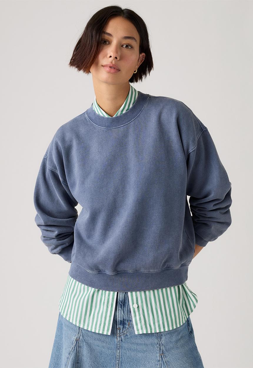 Levi’s® - Vintage boxy sweatshirt - h126 sunshine blue brushed fleece