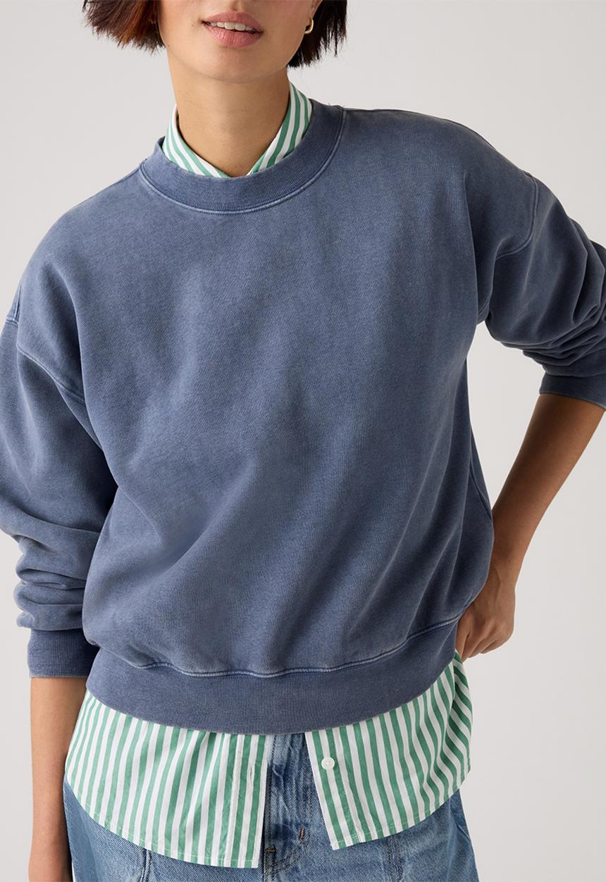 Levi’s® - Vintage boxy sweatshirt - h126 sunshine blue brushed fleece