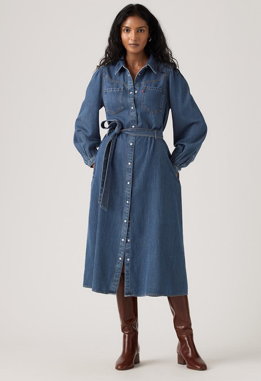 Levi’s® - Journey ls maxi dress - celestial blue