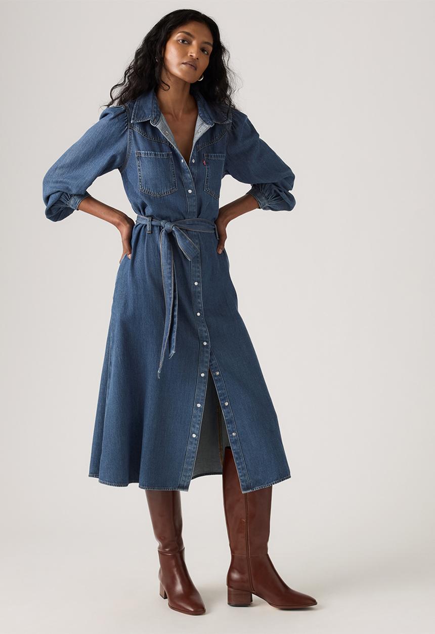 Levi’s® - Journey ls maxi dress - celestial blue