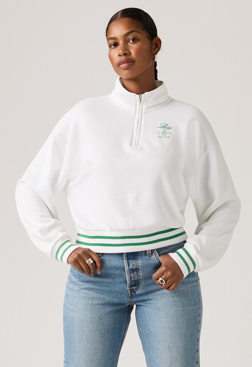 Levi’s® - Gr everyday 1/4 zip - 1/4 zip crest levi's bright white