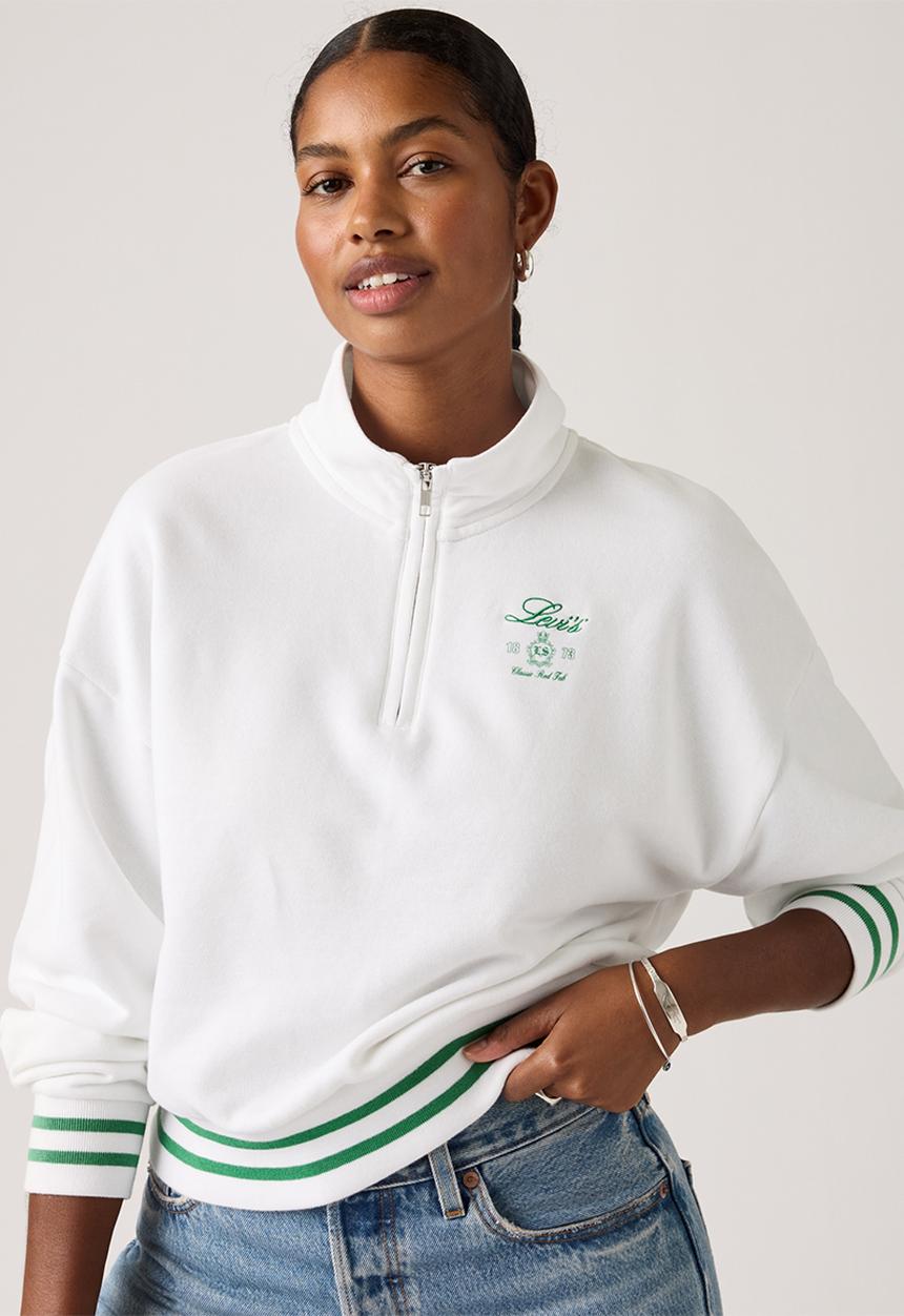 Levi’s® - Gr everyday 1/4 zip - 1/4 zip crest levi's bright white