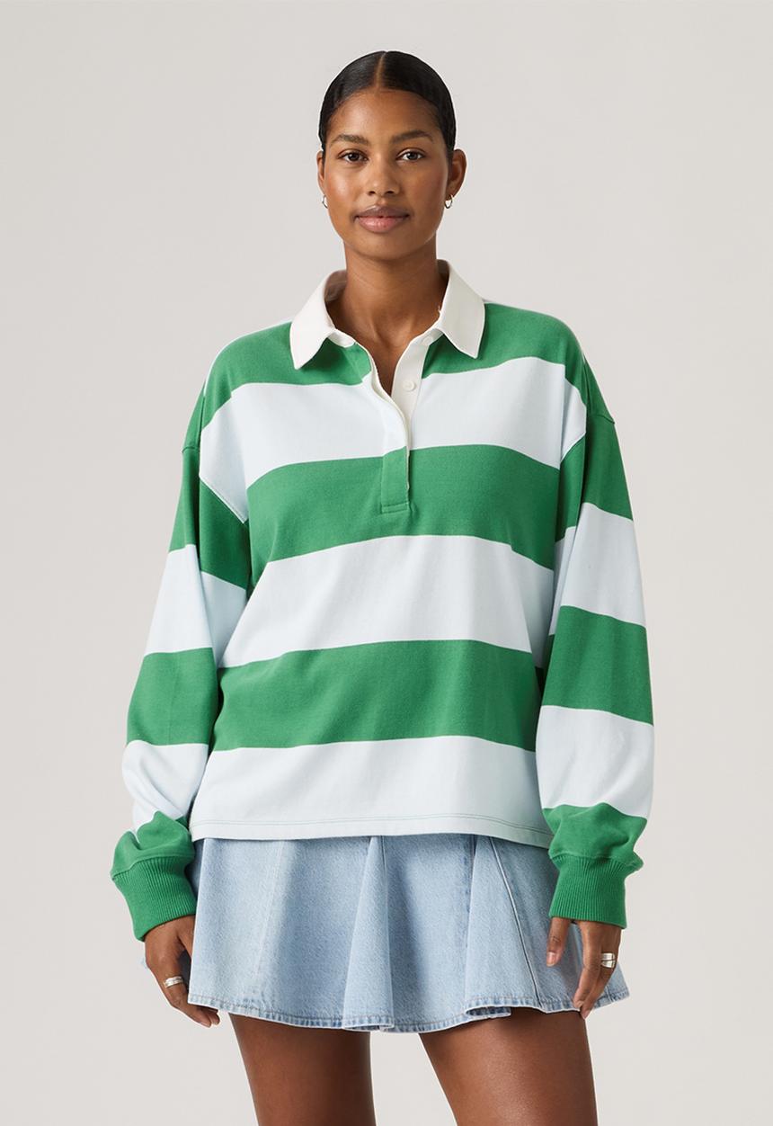 Levi’s® - Reenie rugby ls - katie stripe country air heavyweight jersey
