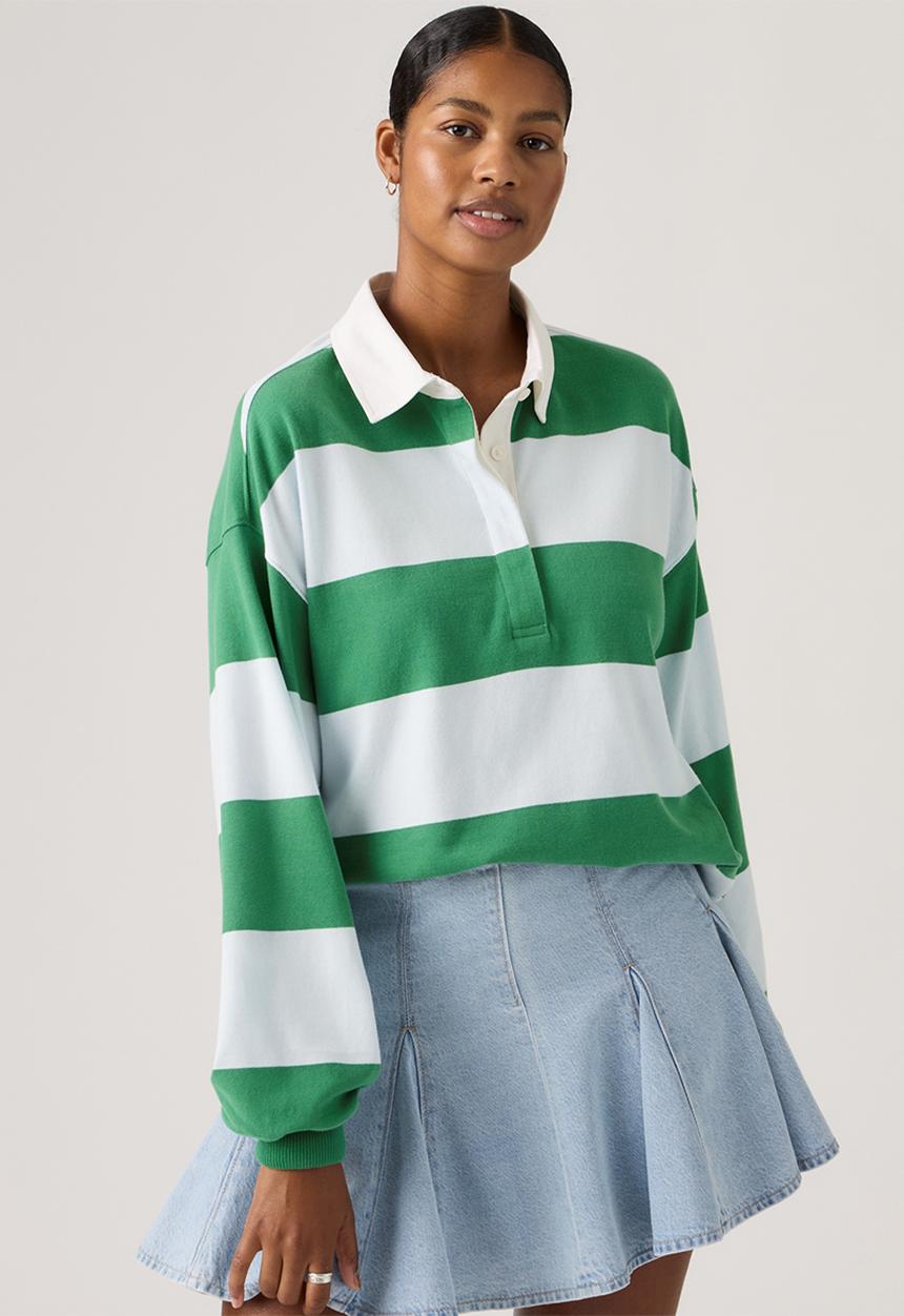 Levi’s® - Reenie rugby ls - katie stripe country air heavyweight jersey