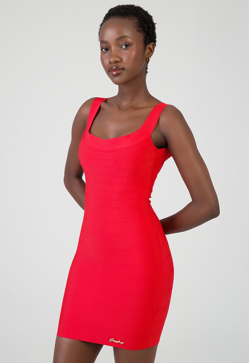 SISSY BOY - Whisked Away Mini Dress Bandage Mini Dress - Red