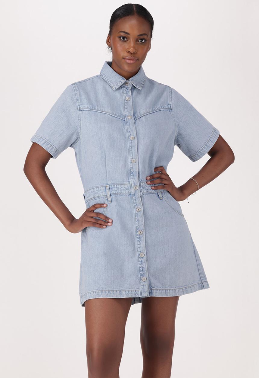 Levi’s® - Ss logan western dress za - blasted stone dress