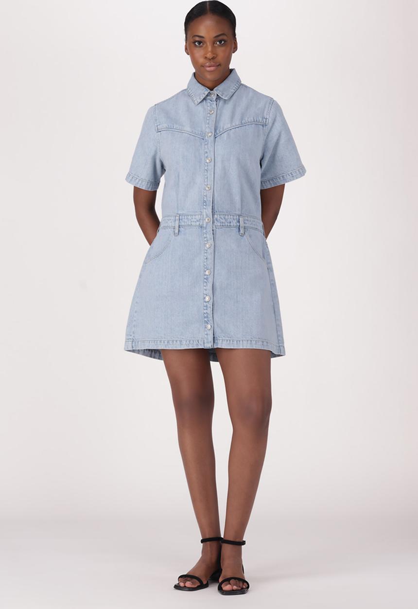 Levi’s® - Ss logan western dress za - blasted stone dress