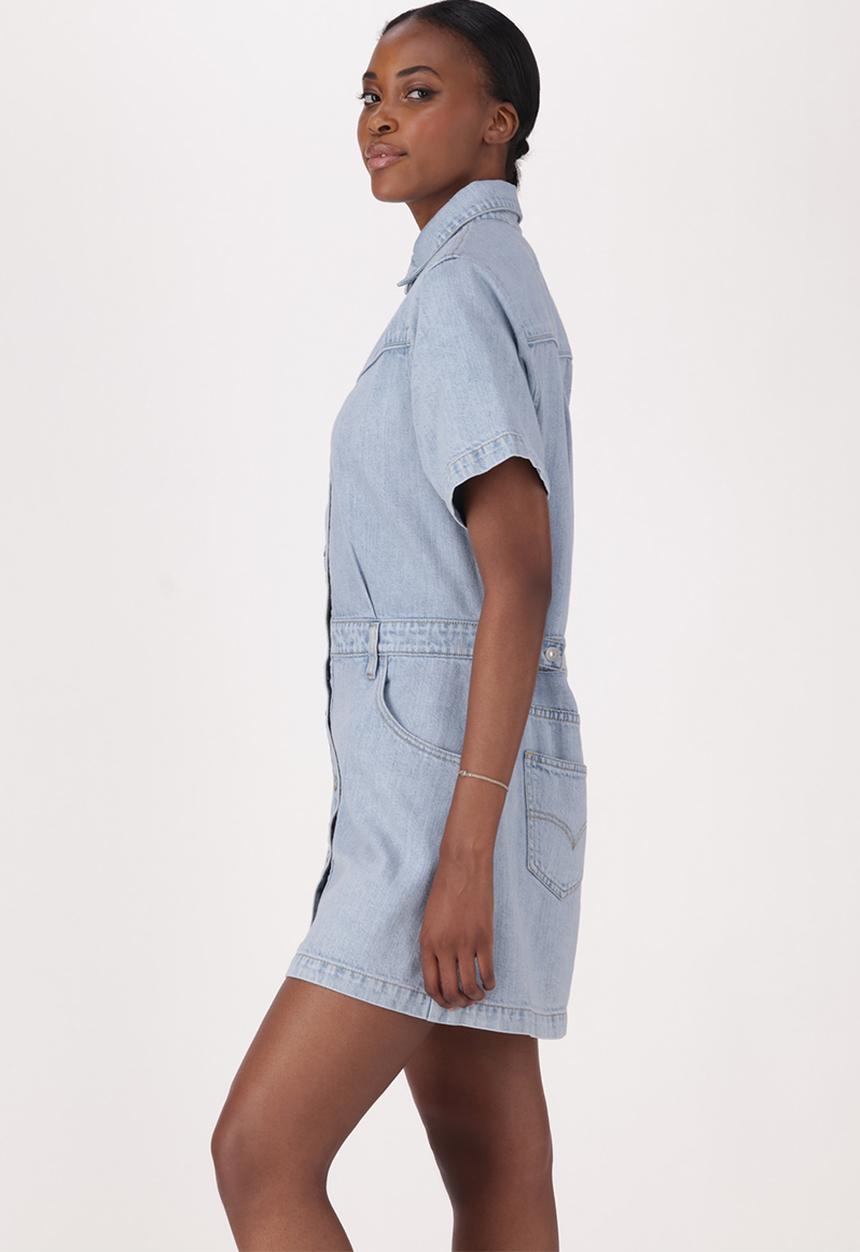 Levi’s® - Ss logan western dress za - blasted stone dress
