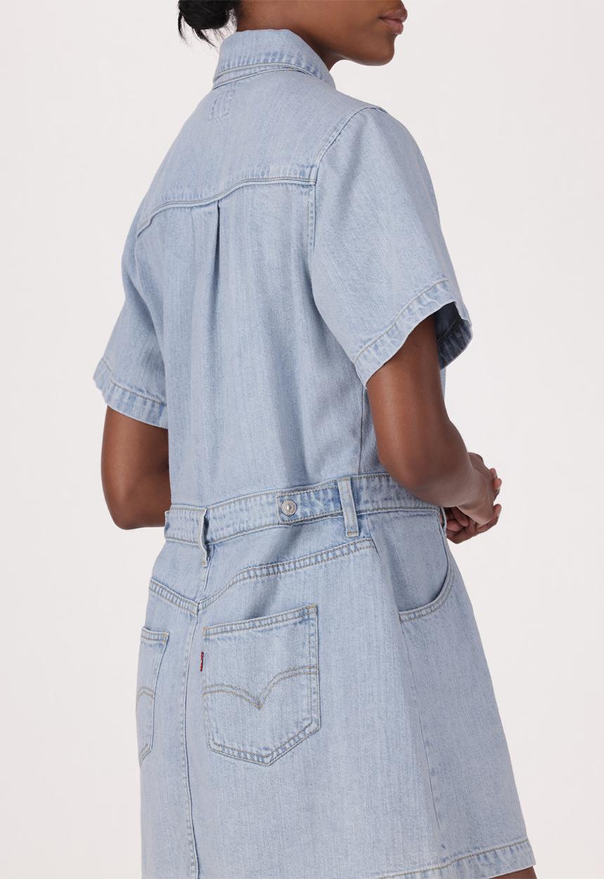 Levi’s® - Ss logan western dress za - blasted stone dress