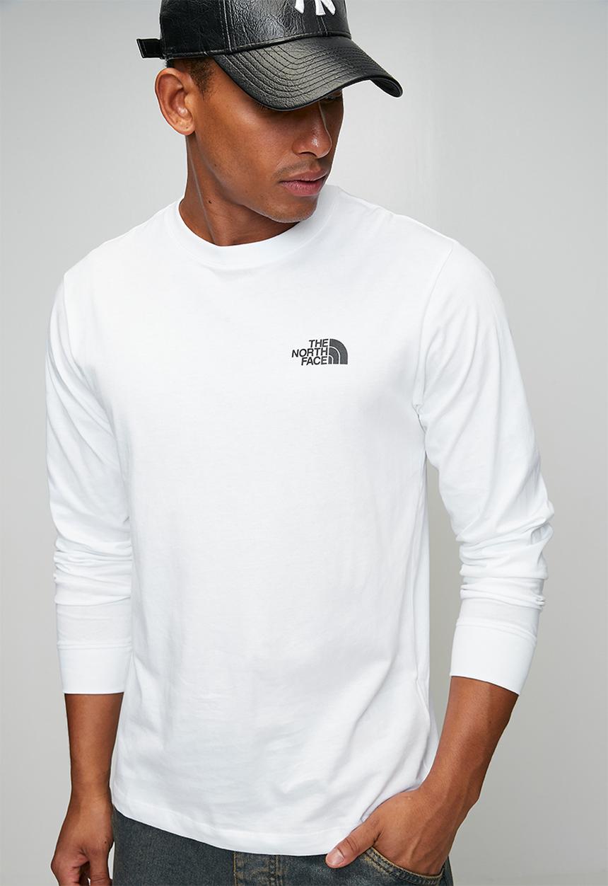 The North Face - Evolution Box Nse Regular Long Sleeve Tee - Tnf White