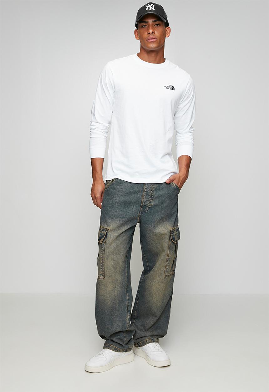 The North Face - Evolution Box Nse Regular Long Sleeve Tee - Tnf White