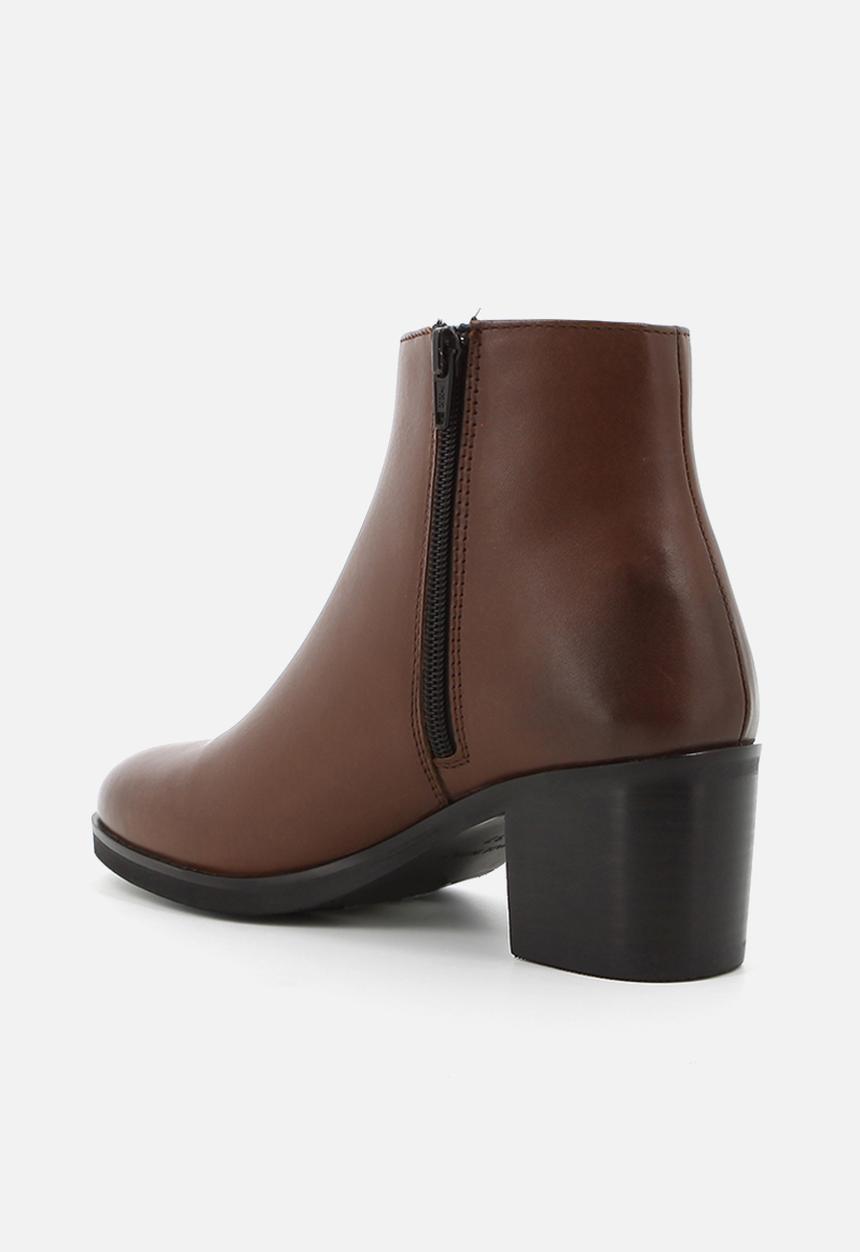 Hush Puppies - Dawn leather boot - dark tan